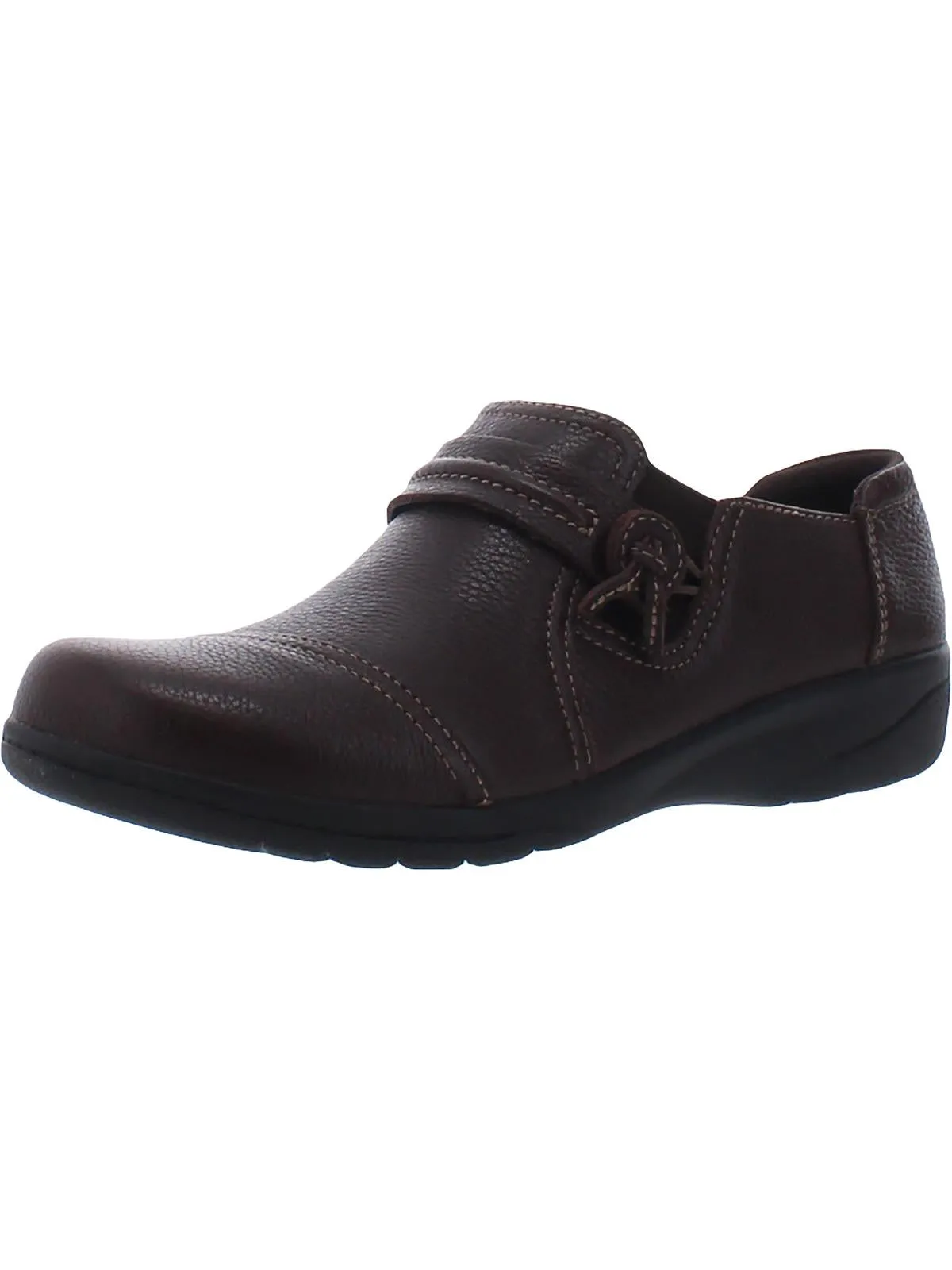 Cheyn Madi Womens Leather Slip On Loafers