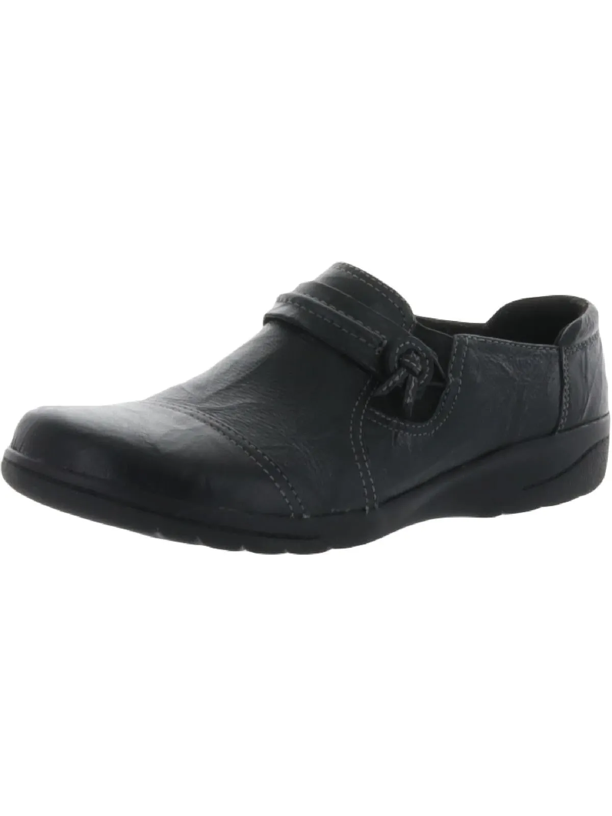 Cheyn Madi Womens Leather Slip On Loafers