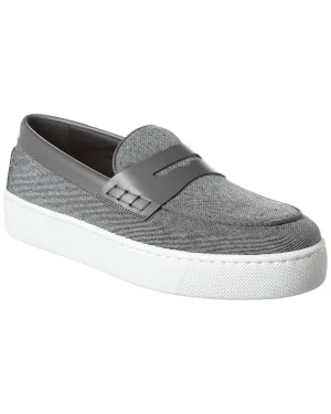 Christian Louboutin Paqueboat Canvas & Leather Platform Loafer