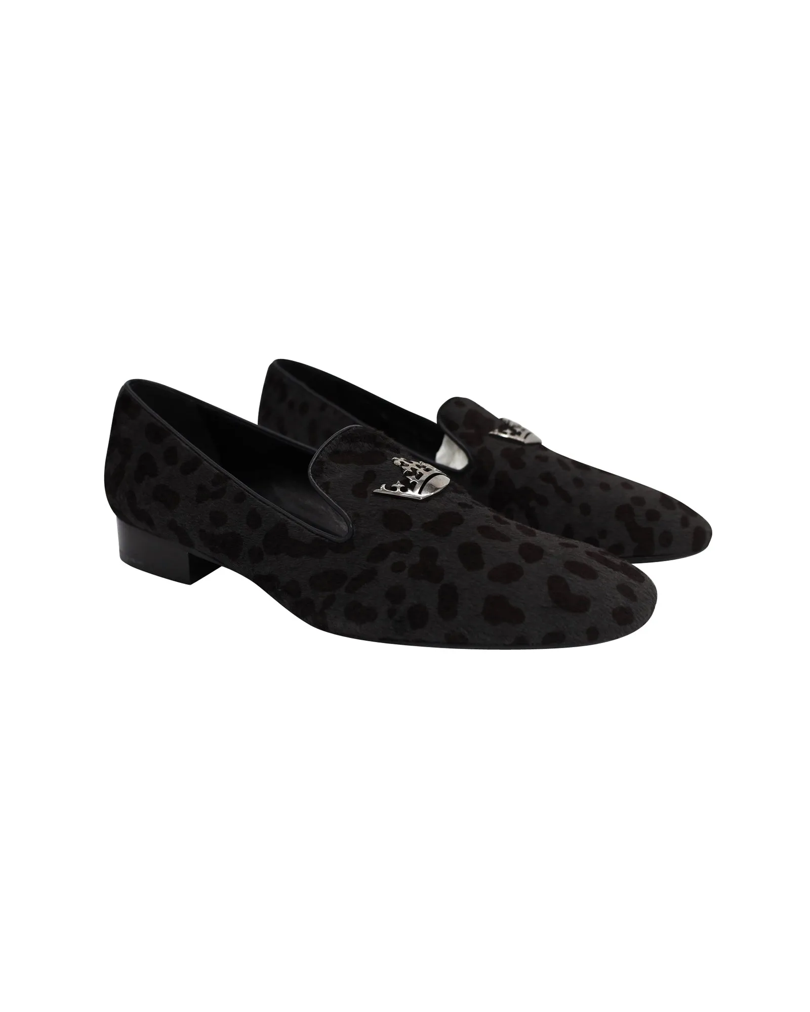 Church's Slip-On Loafers in Animal Print Pony Hair
