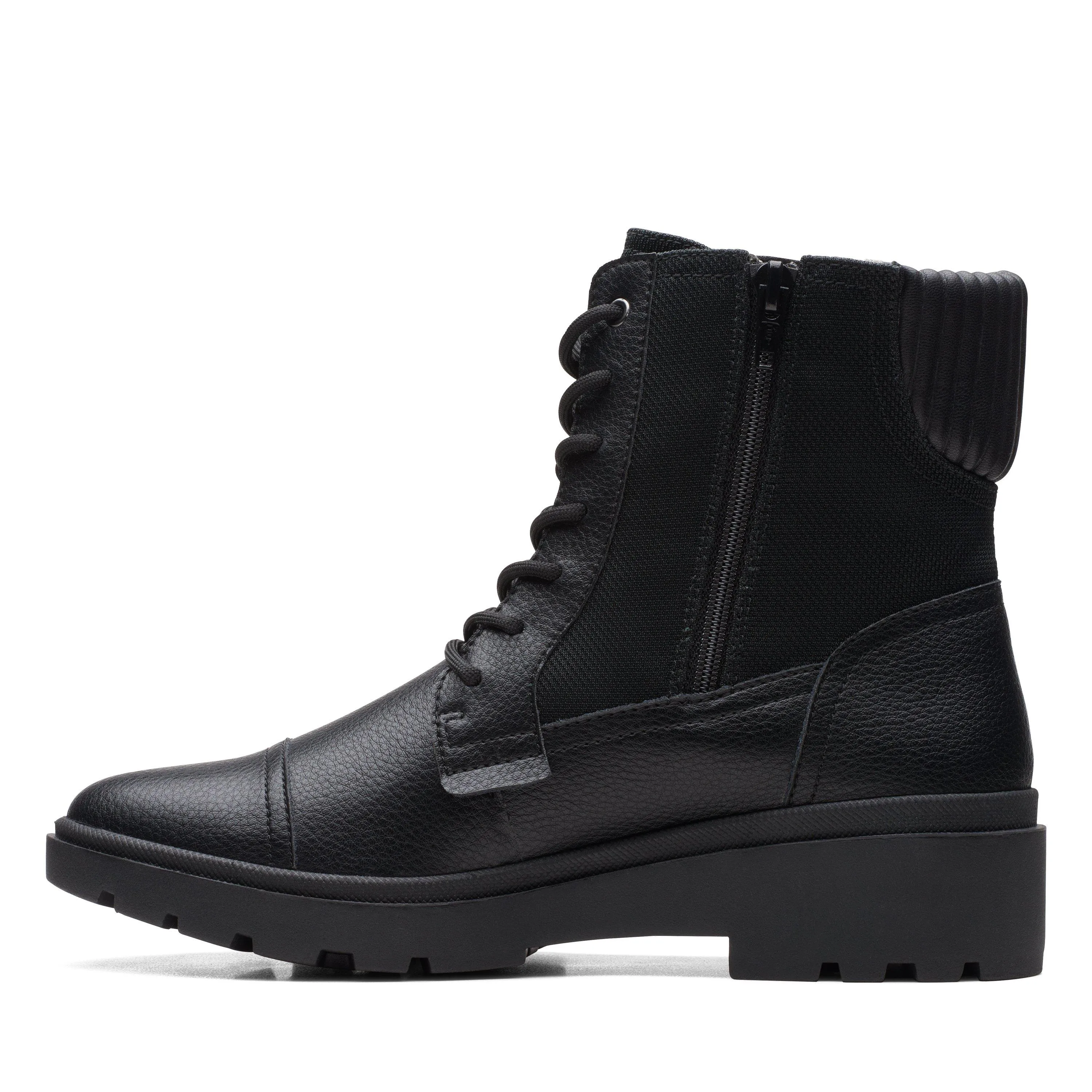Clarks Calla Charm in Black Leather