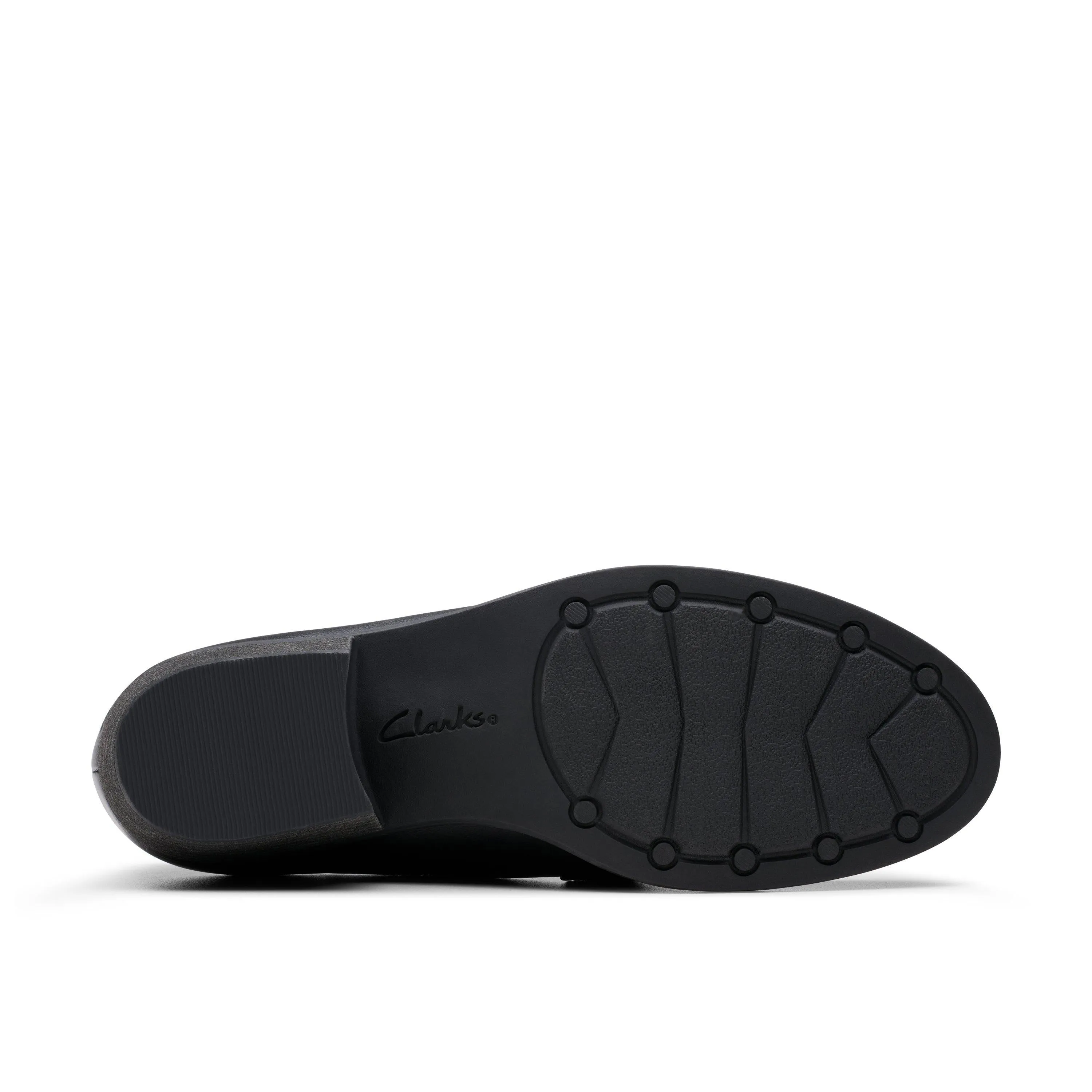 Clarks Charlten Echo in Black Leather