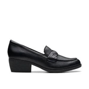 Clarks Charlten Echo in Black Leather