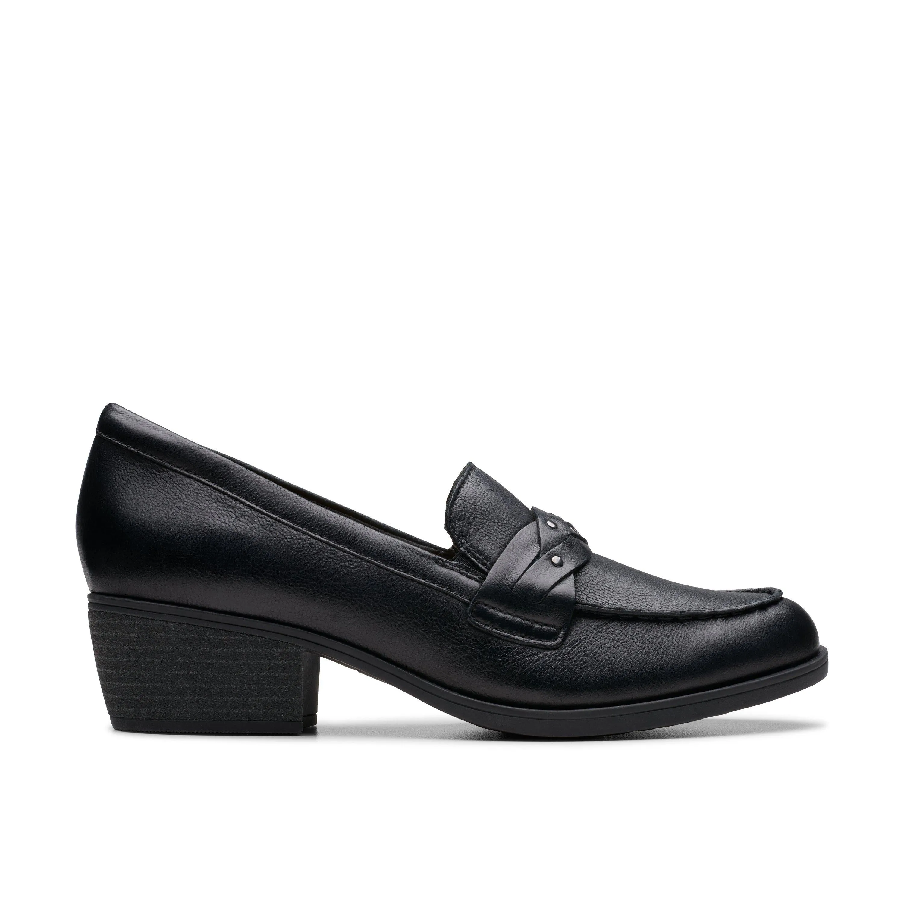 Clarks Charlten Echo in Black Leather