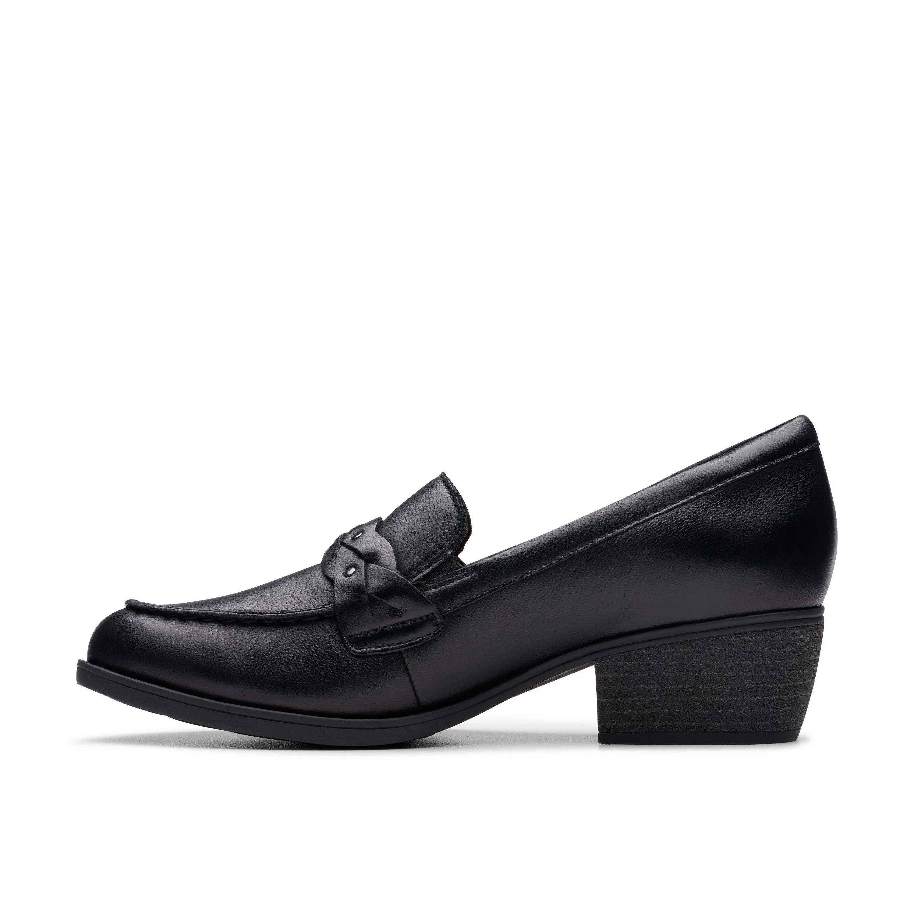 Clarks Charlten Echo in Black Leather