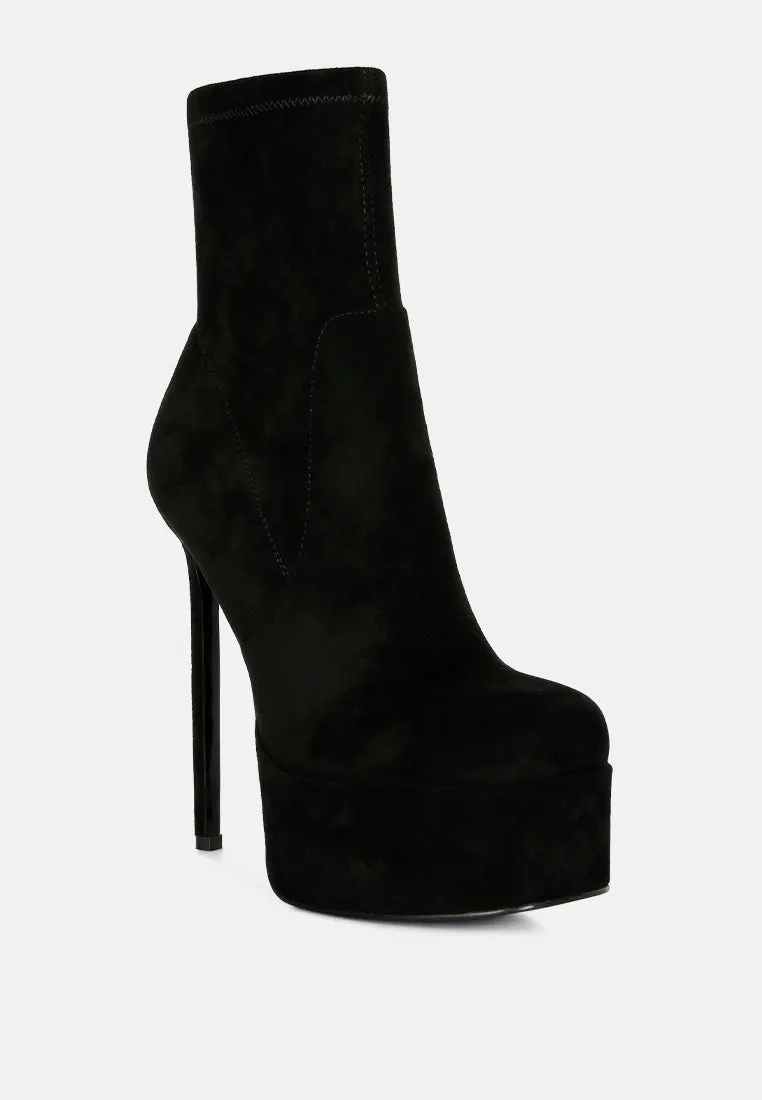 clubbing high heele platform ankle boots