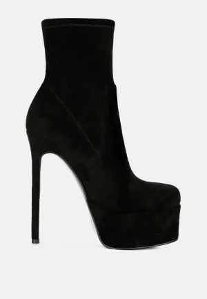 clubbing high heele platform ankle boots