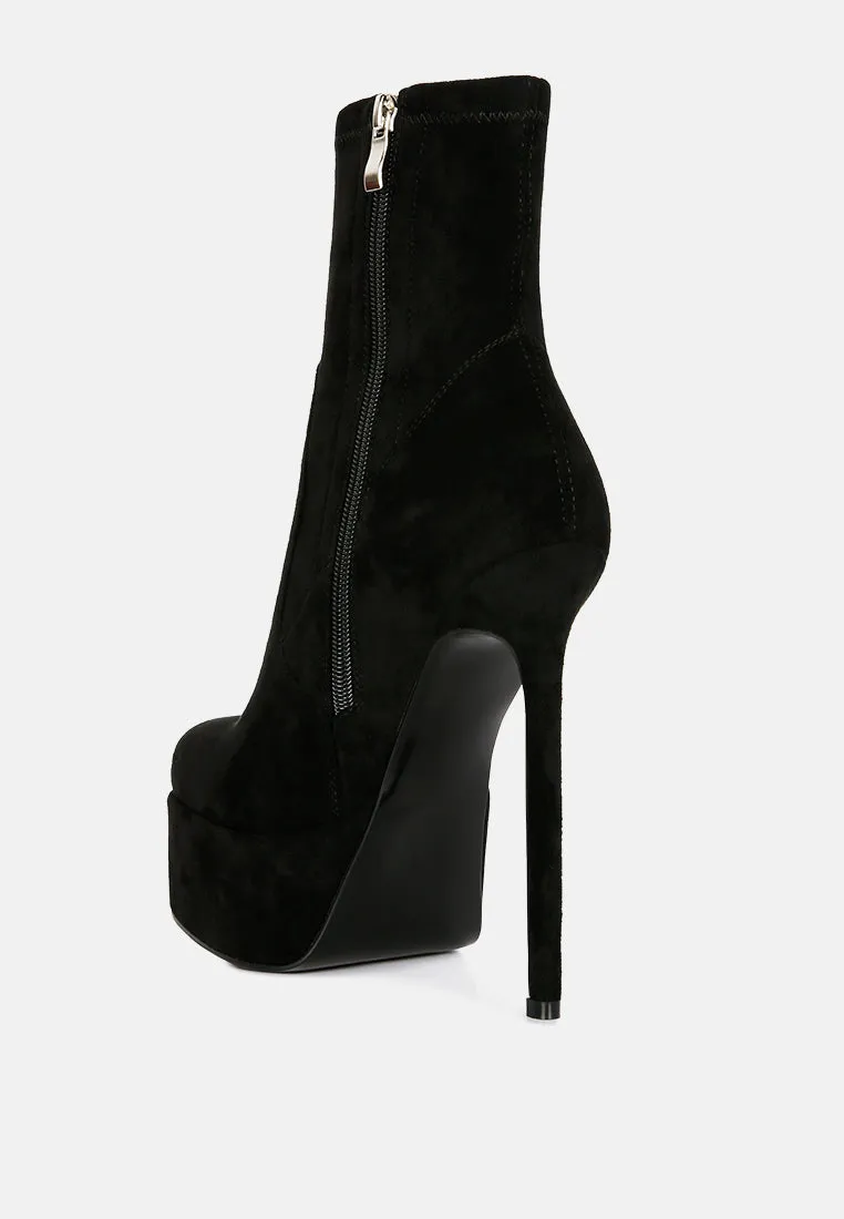 clubbing high heele platform ankle boots