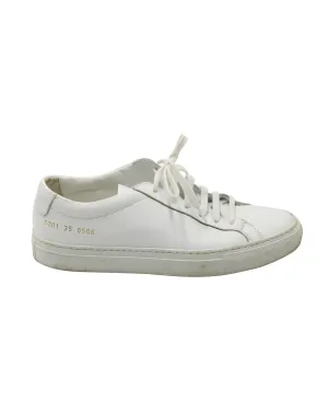 Common Projects Achilles Lace-Up Sneakers in White Leather