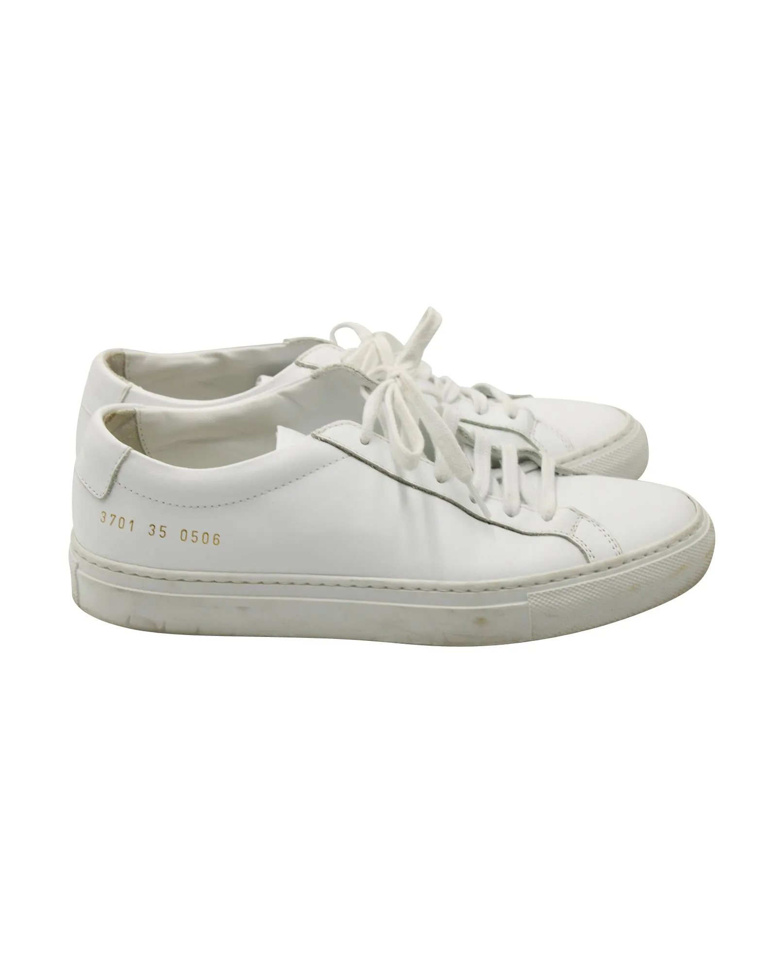 Common Projects Achilles Lace-Up Sneakers in White Leather