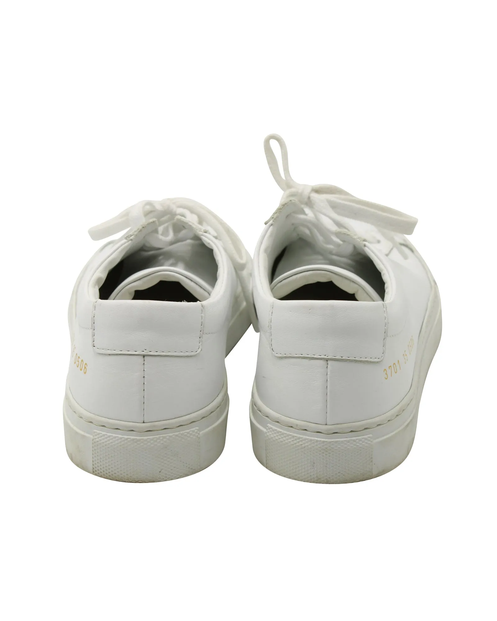 Common Projects Achilles Lace-Up Sneakers in White Leather