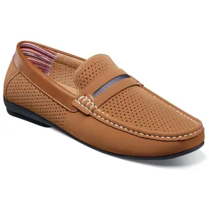 Corby Mens Leather Loafers Moccasins