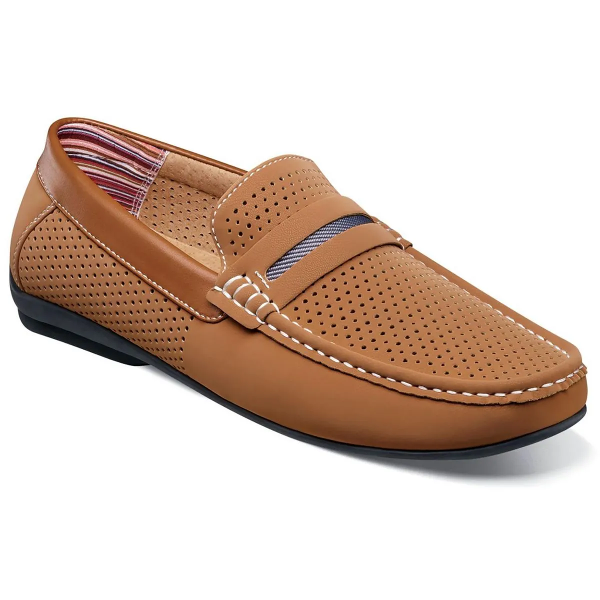 Corby Mens Leather Loafers Moccasins