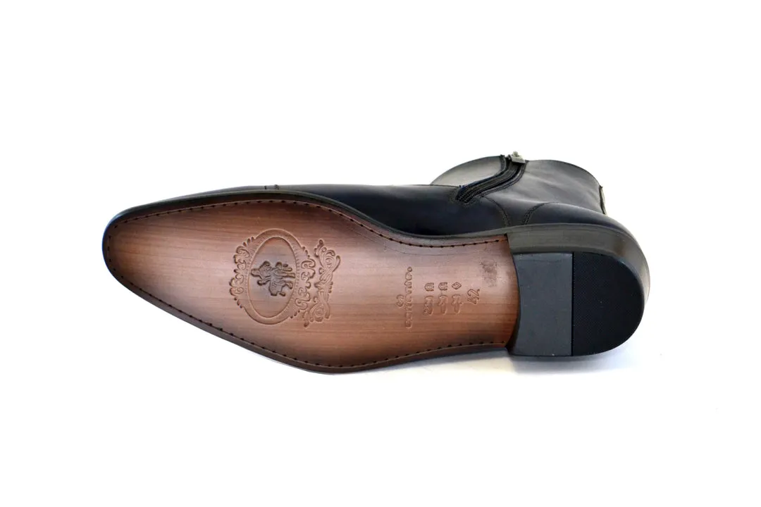 Corrente 1547 Burnished Calfskin Slip-On Boot - Navy