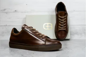 Court Sneaker In Brown Leather