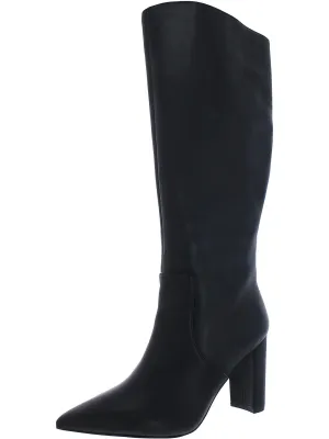 Danee Womens Solid Pointed Toe Knee-High Boots