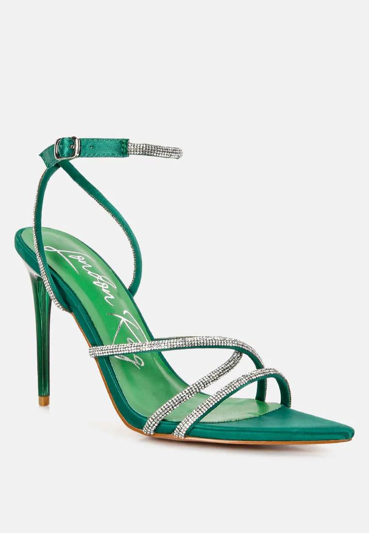 dare me rhinestone embellished stiletto sandals