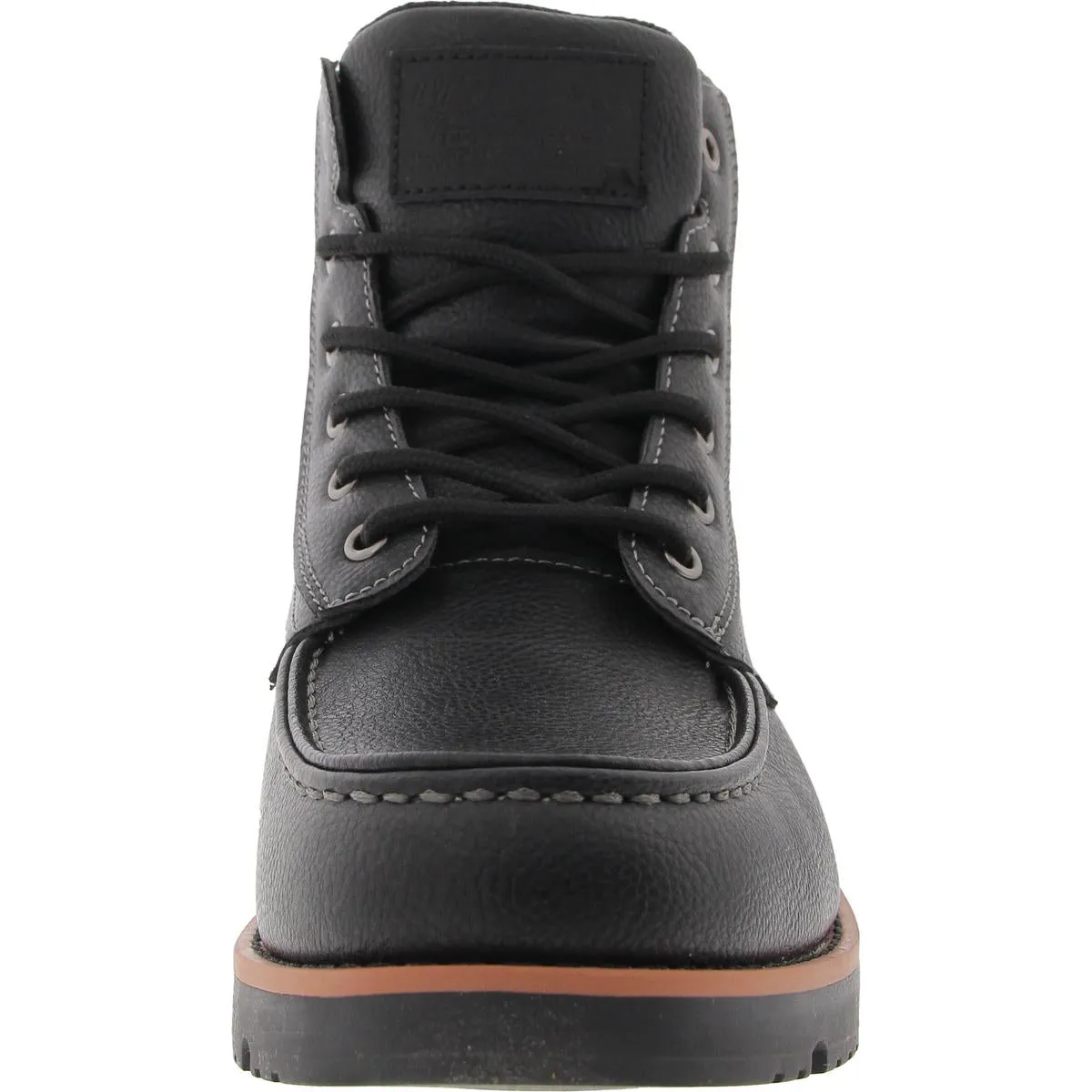 Dean Mens Lace-Up Faux Leather Combat & Lace-Up Boots