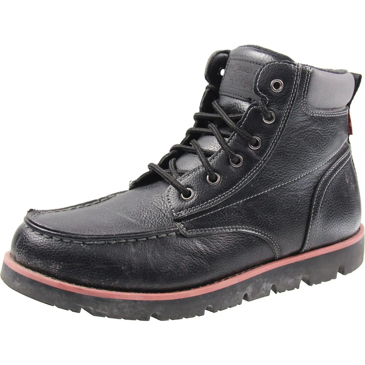 DeanSh Mens Solid Leather Work & Safety Boots