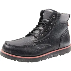 DeanSh Mens Solid Leather Work & Safety Boots