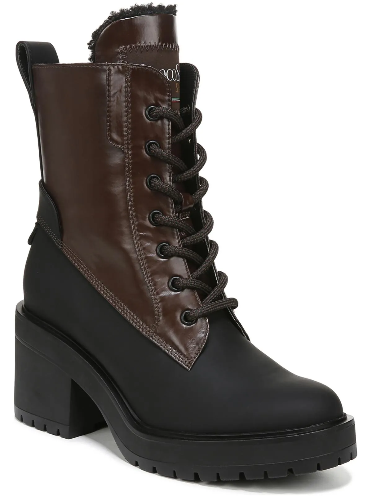 Dizzy Womens Faux Leather Lace Up Winter & Snow Boots