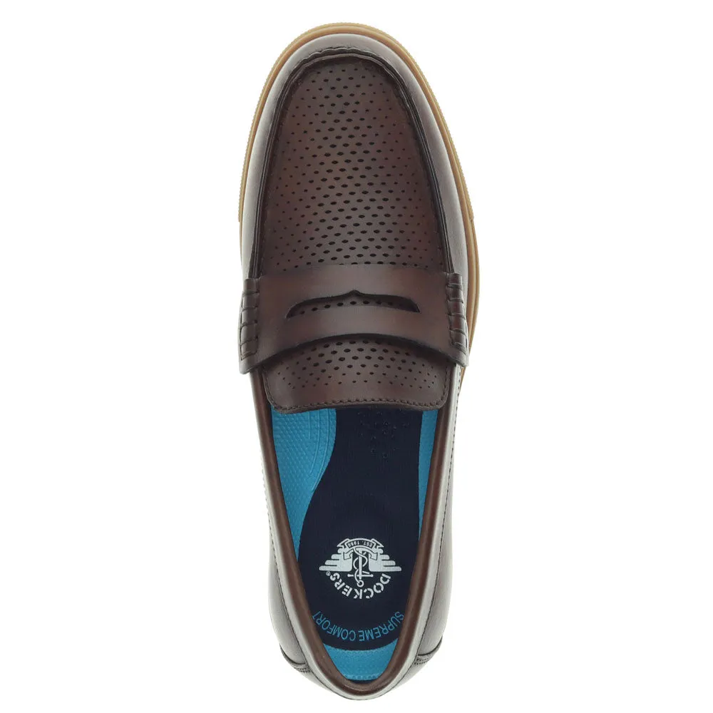Dockers Mens Bellwood Genuine Leather Dress Casual Slip On Loafer Shoe