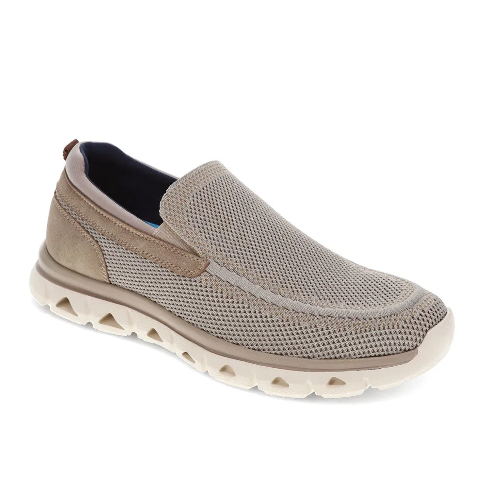 Dockers Mens Caden Knit and Synthetic Leather Casual Slip On Loafer Shoe