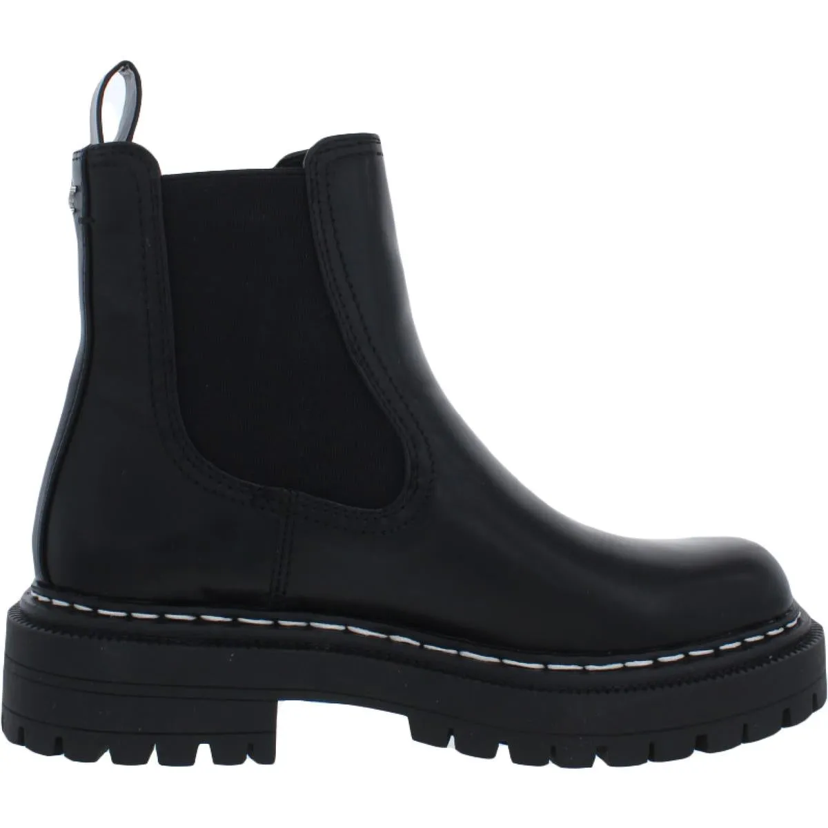 Effie Womens Faux Leather Round Toe Chelsea Boots