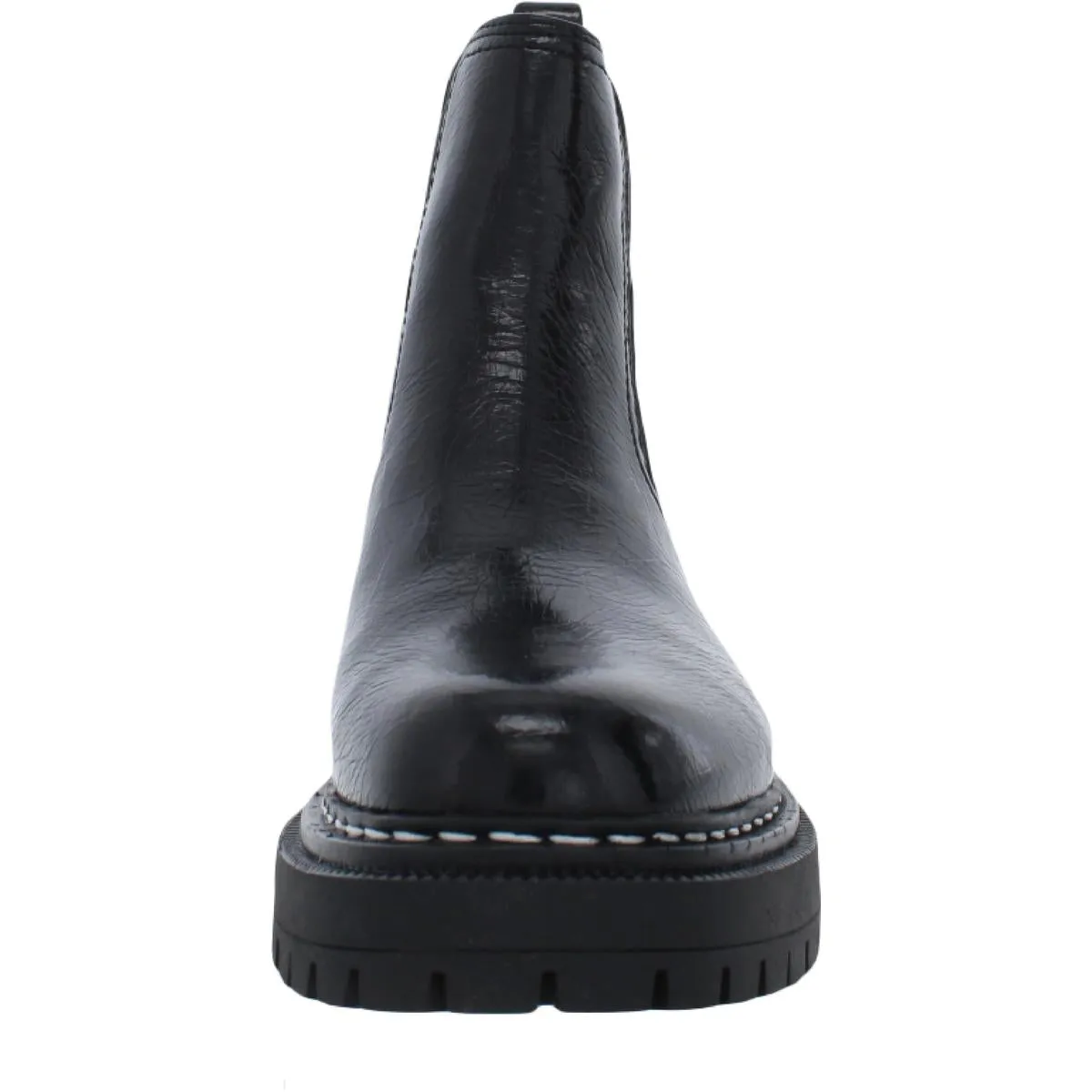 Effie Womens Faux Leather Round Toe Chelsea Boots