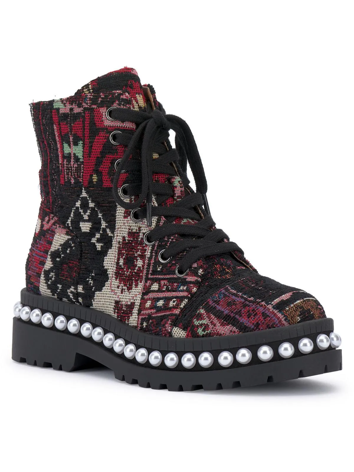 Eili Womens Zipper Glitter Ankle Boots