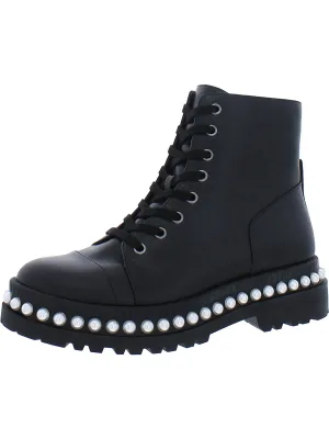 Eili Womens Zipper Glitter Ankle Boots