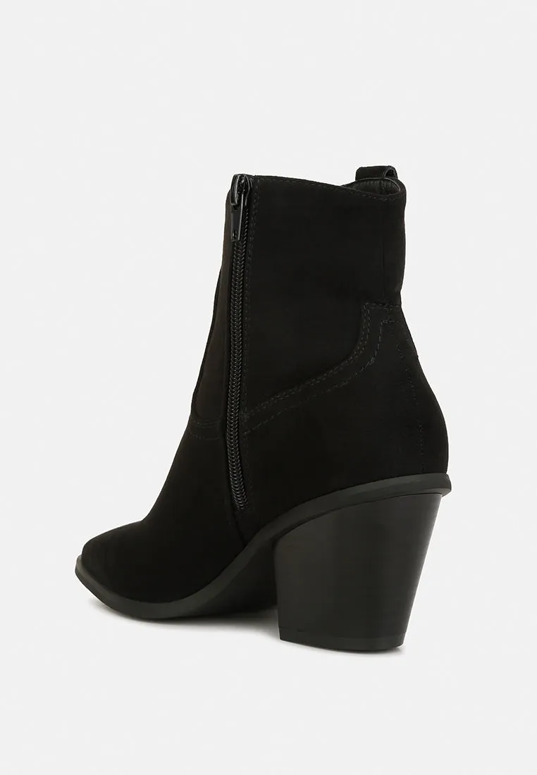 elettra ankle length cowboy boots