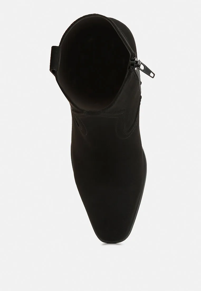 elettra ankle length cowboy boots
