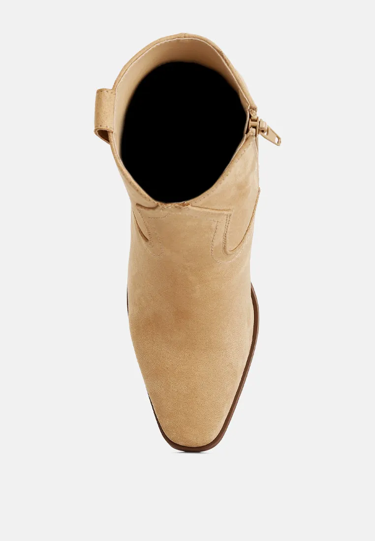 elettra ankle length cowboy boots