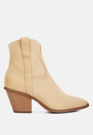 elettra ankle length cowboy boots
