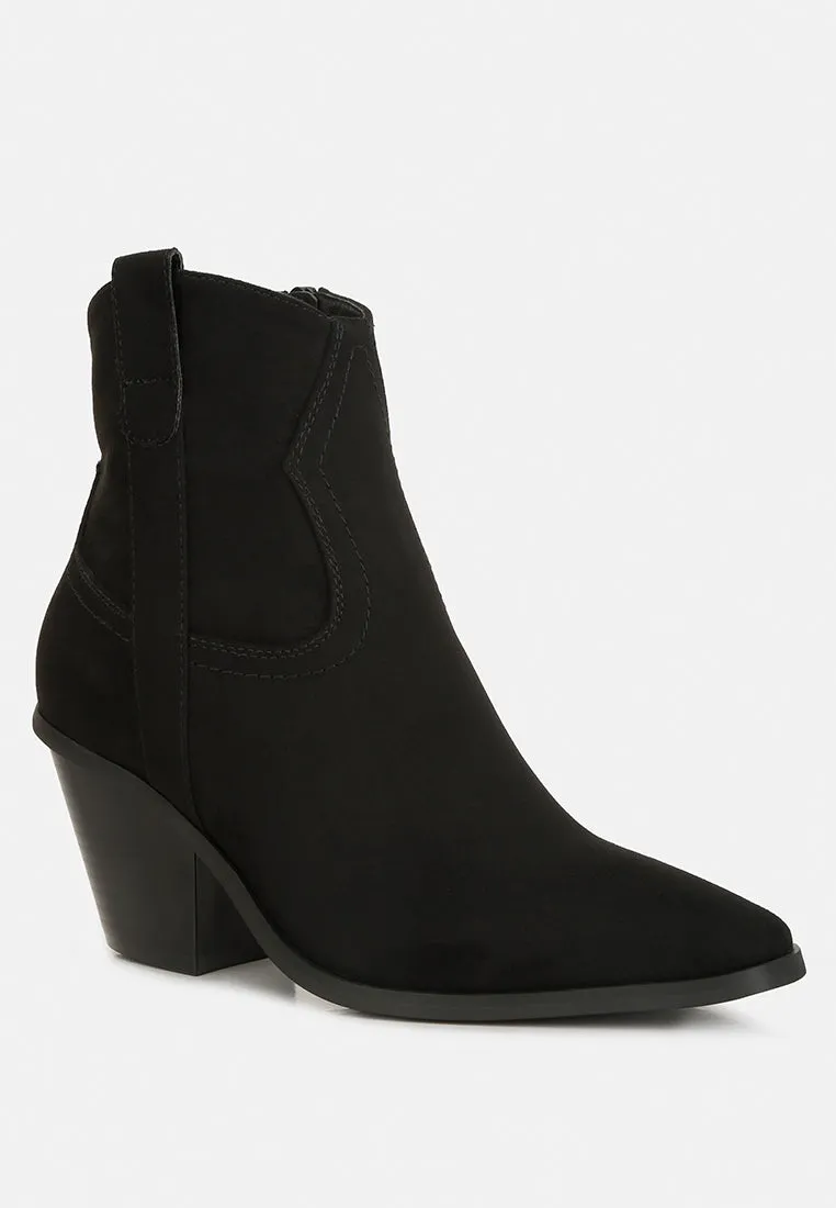 elettra ankle length cowboy boots