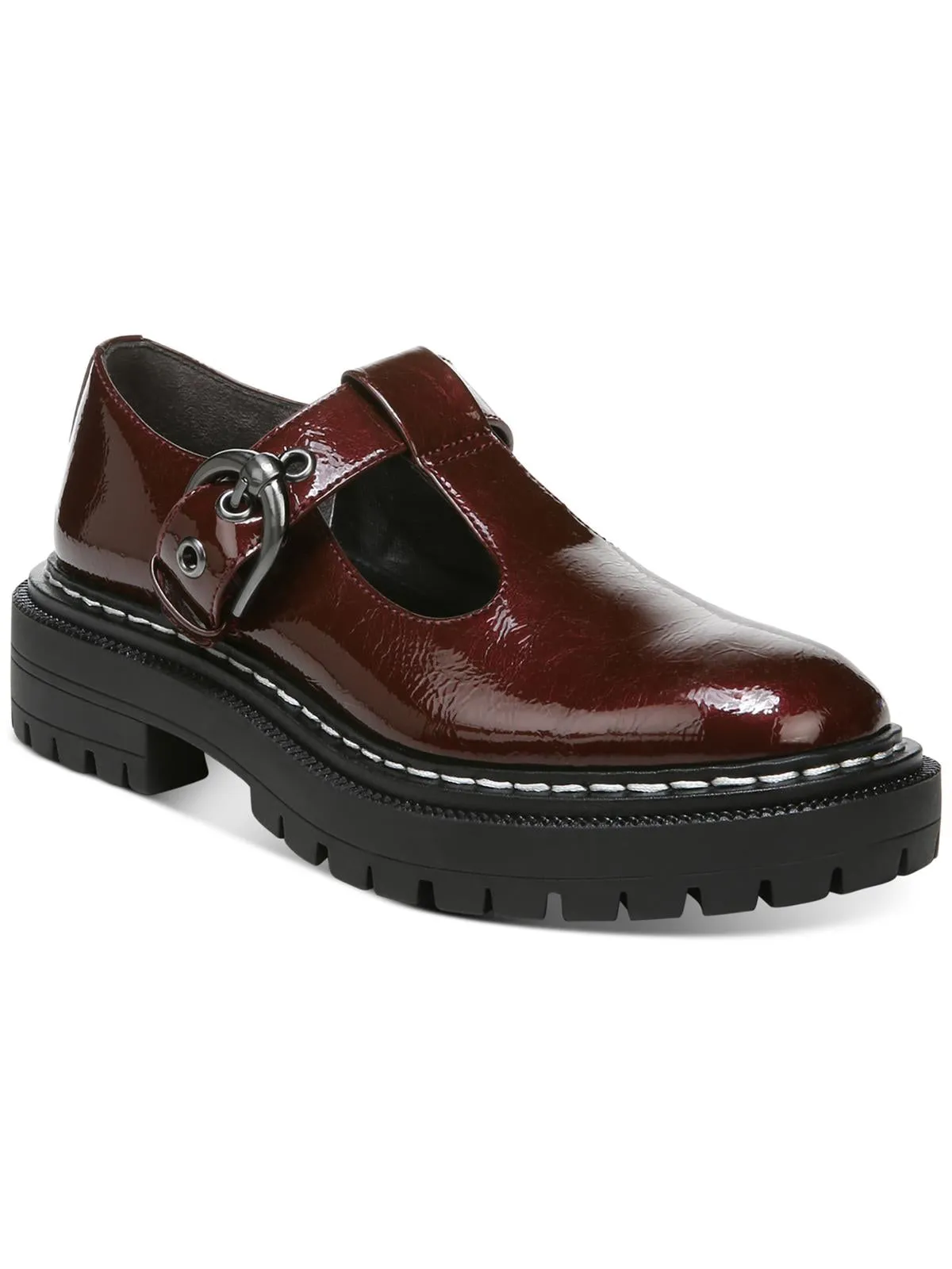 Emelia Womens Padded Insole Platform Mary Janes