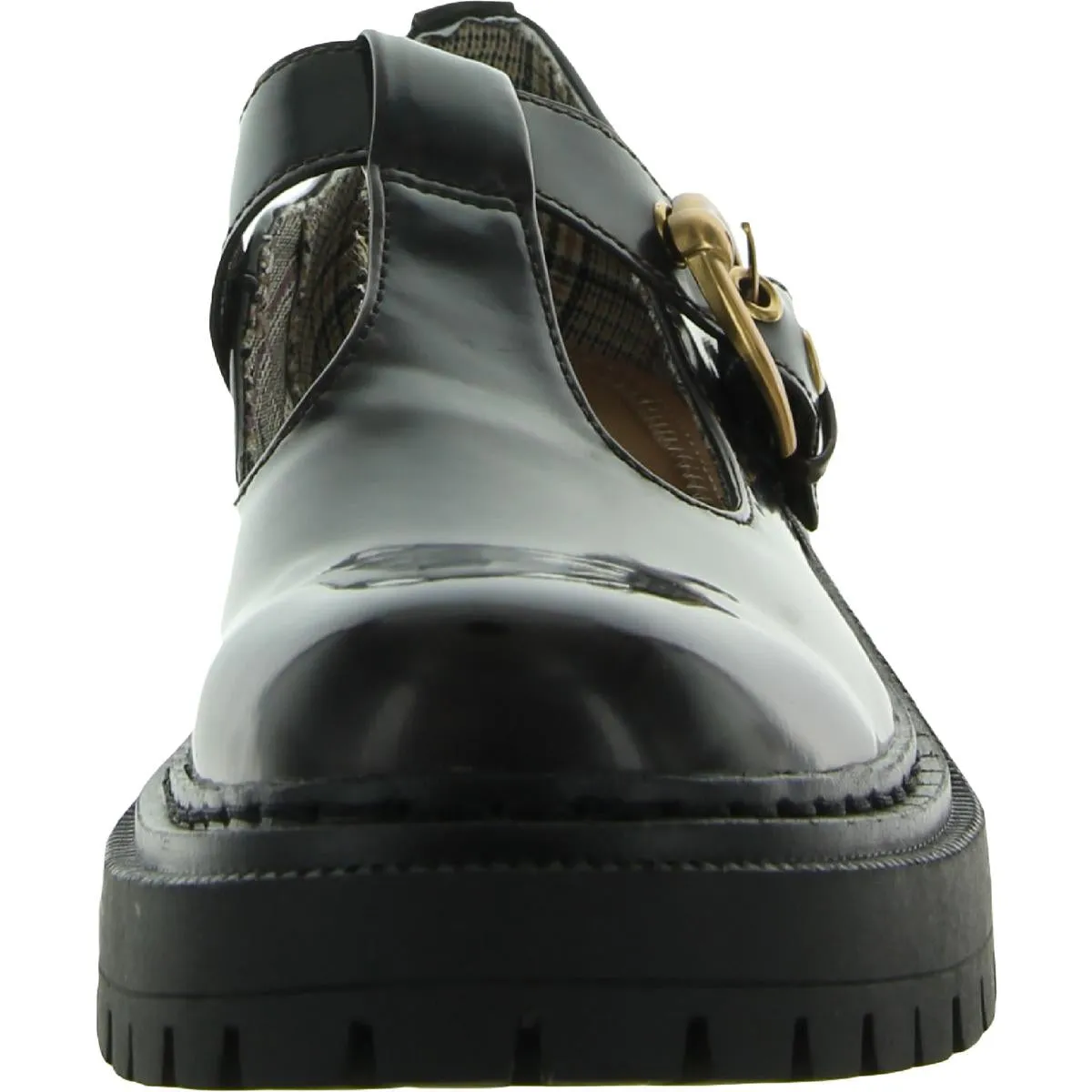 Emelia Womens Padded Insole Platform Mary Janes