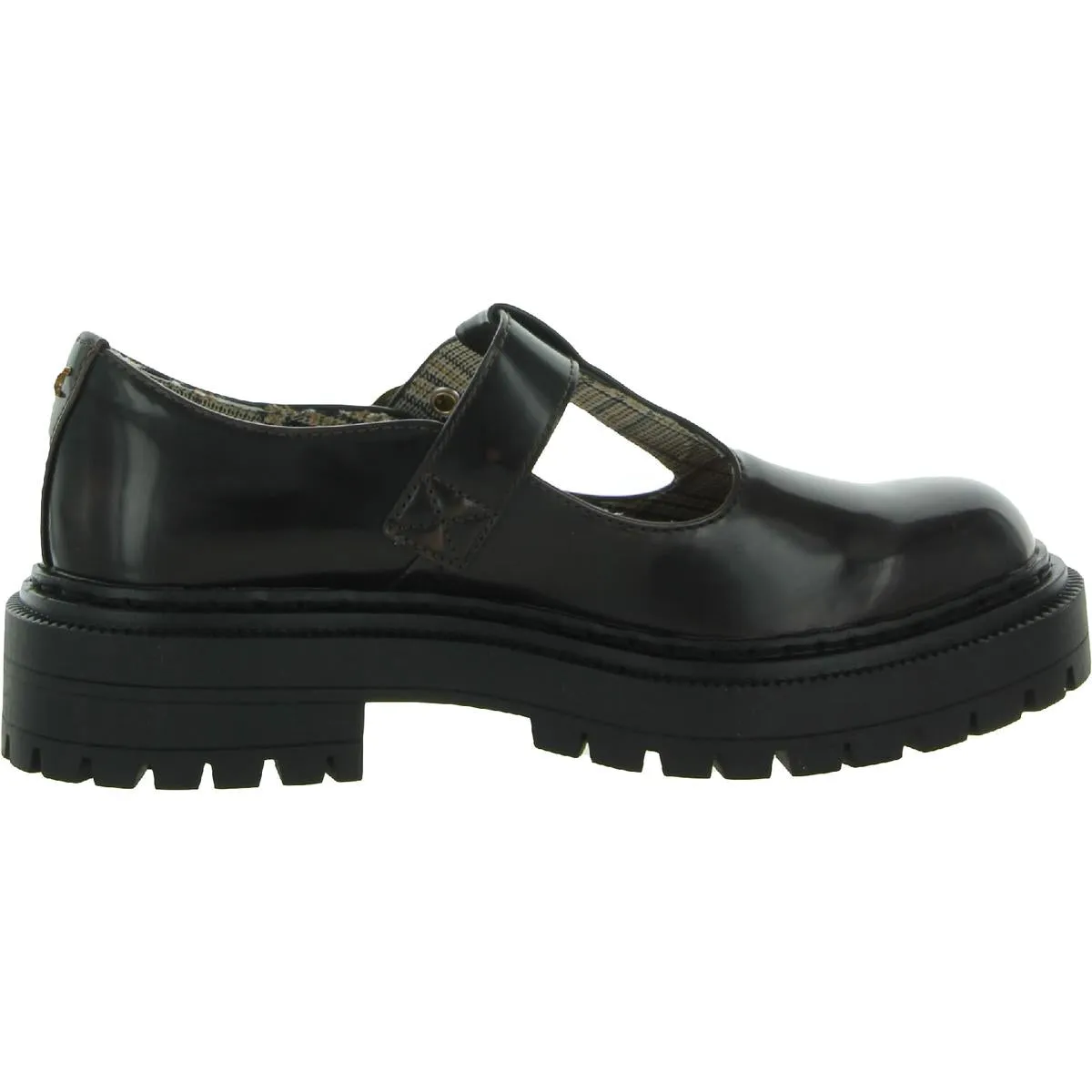 Emelia Womens Padded Insole Platform Mary Janes