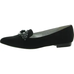 Fabulous II Womens Faux Suede Embellished Loafers