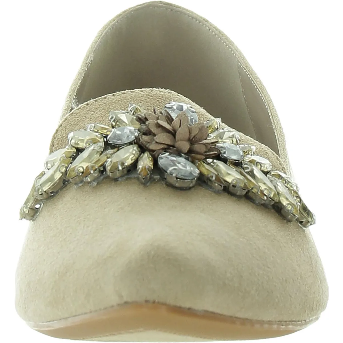 Fabulous II Womens Faux Suede Embellished Loafers