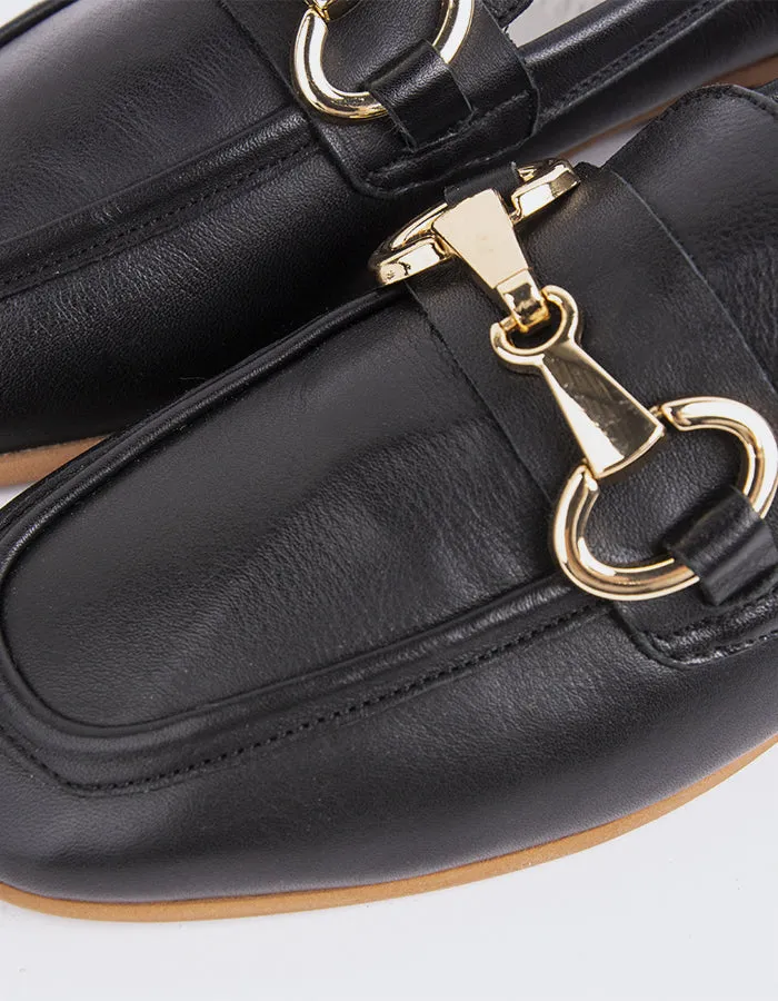 Fayette Black Leather