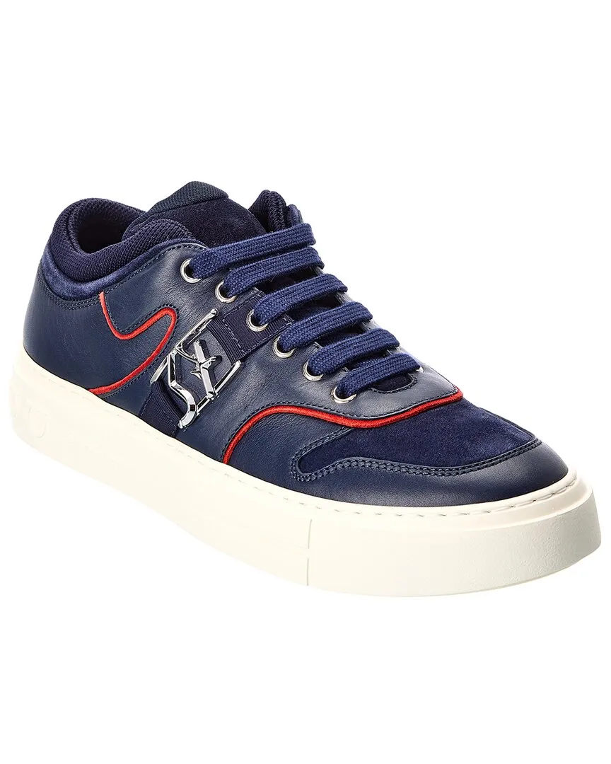 Ferragamo Noris Leather & Suede Sneaker