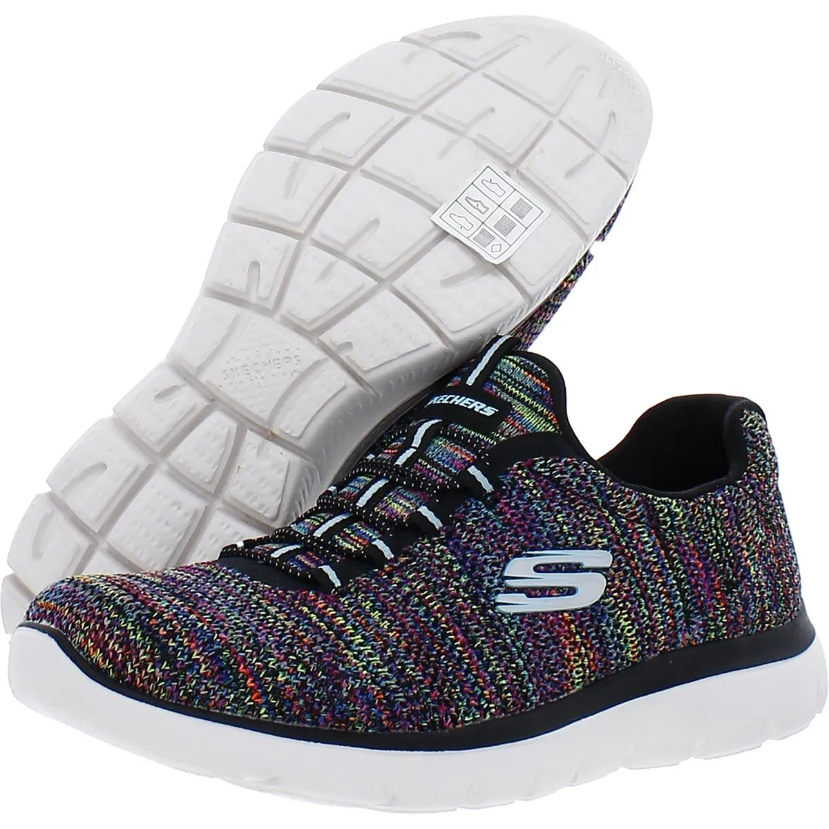 Forever Glowing Womens Performance Lifestyle Slip-On Sneakers
