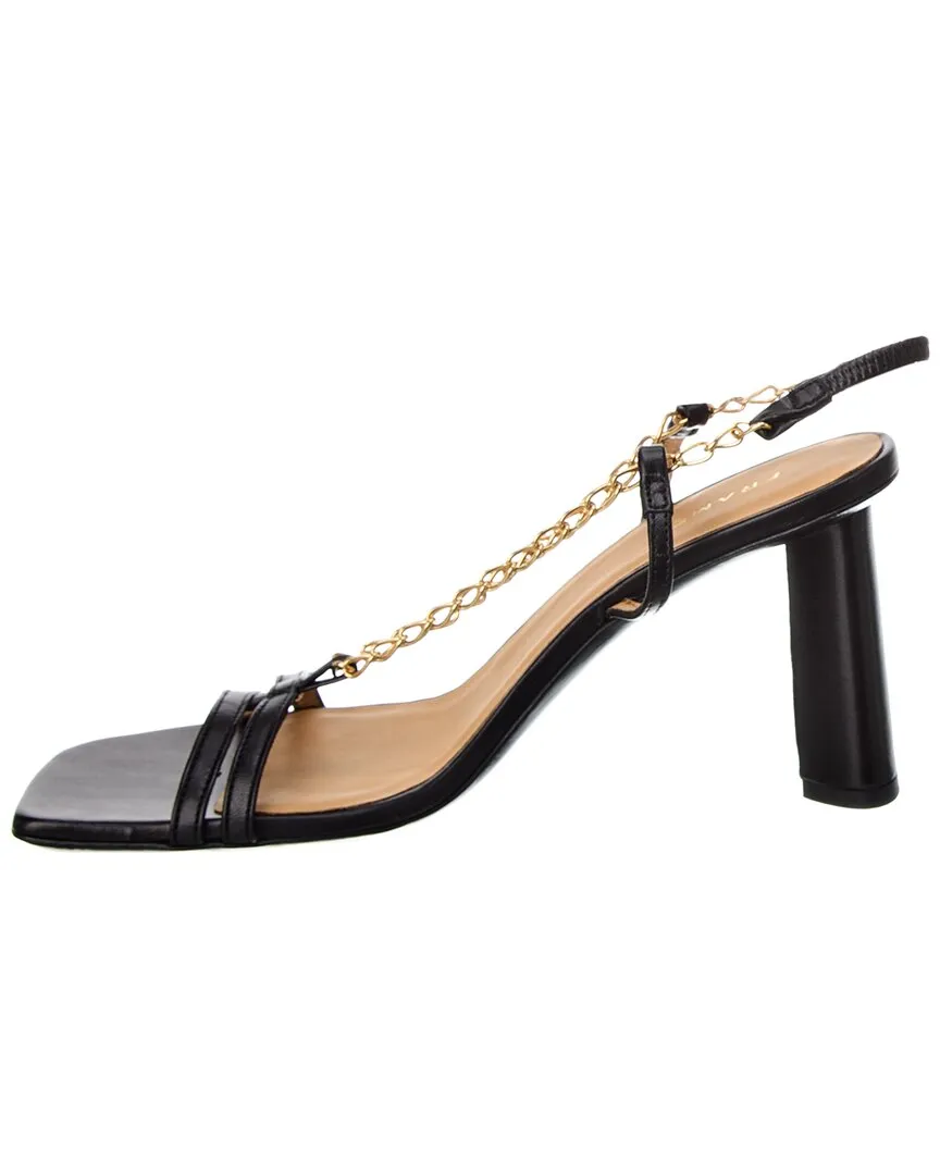 FRAME Denim Le Tati Chain Leather Slingback Sandal