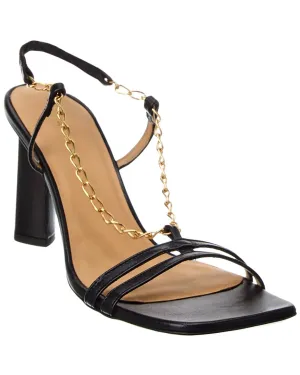 FRAME Denim Le Tati Chain Leather Slingback Sandal