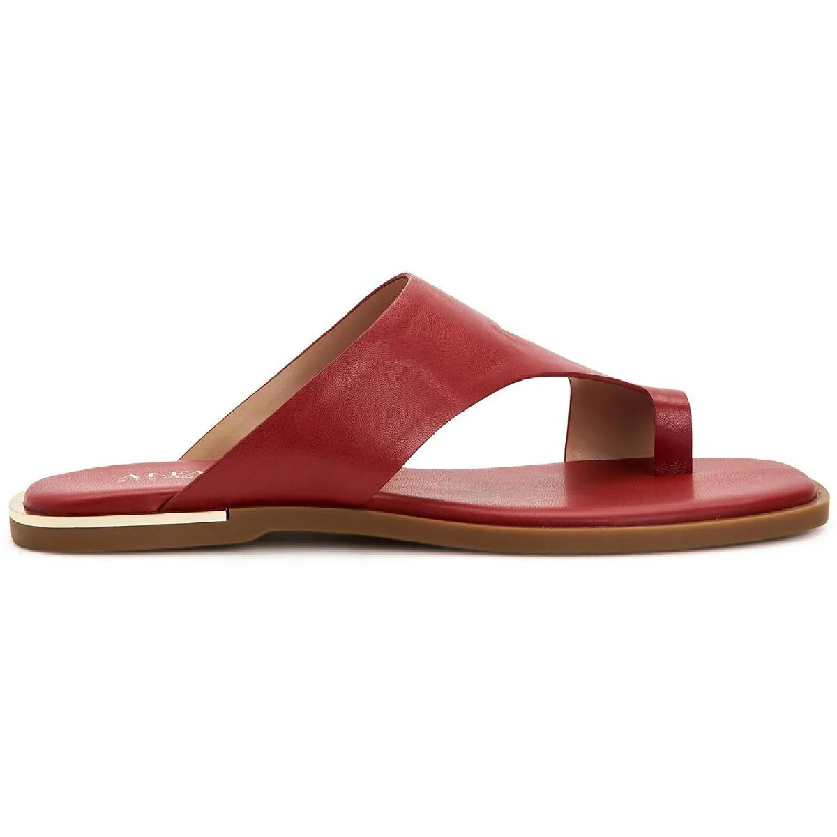 Freddee Womens Leather Toe-Ring Thong Sandals
