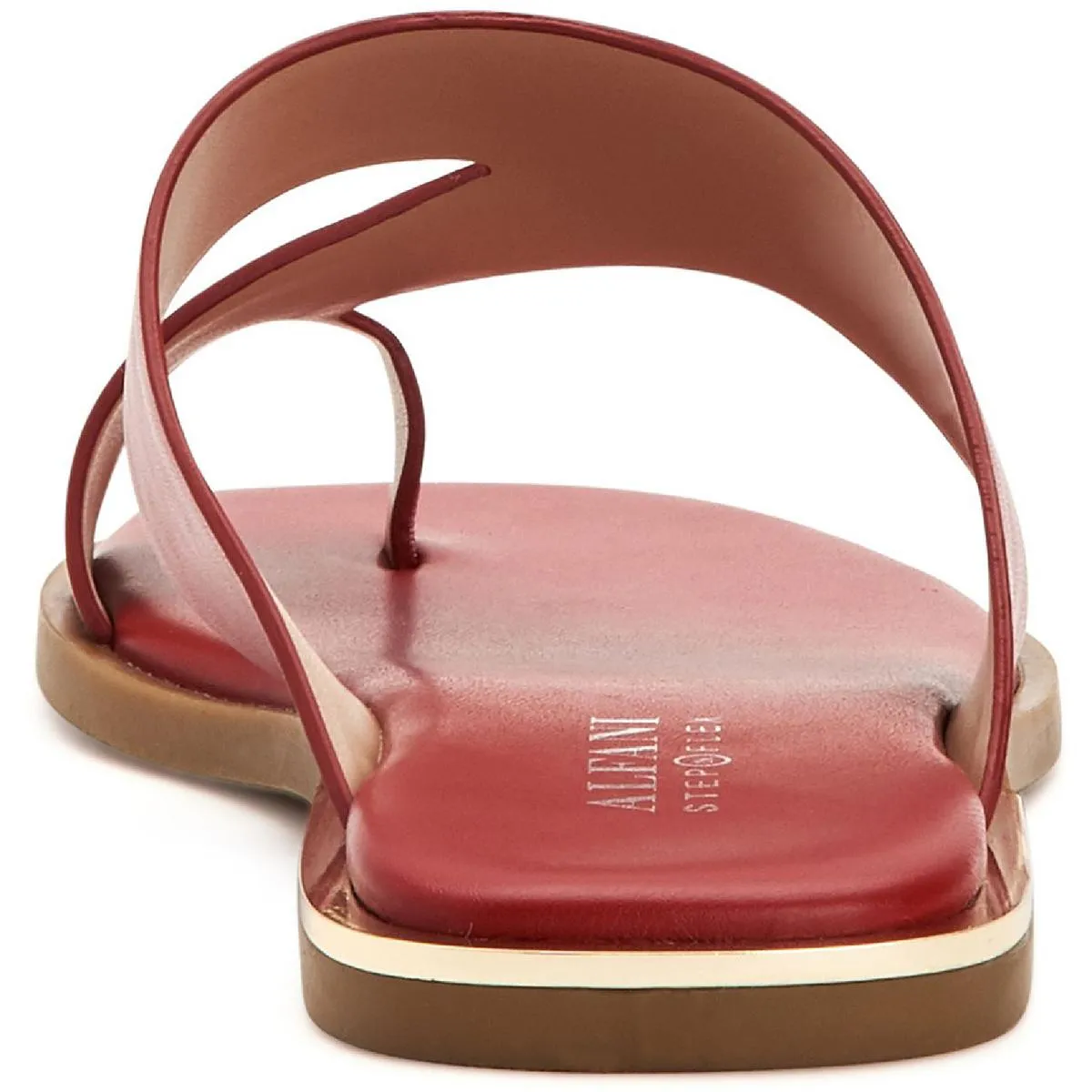 Freddee Womens Leather Toe-Ring Thong Sandals