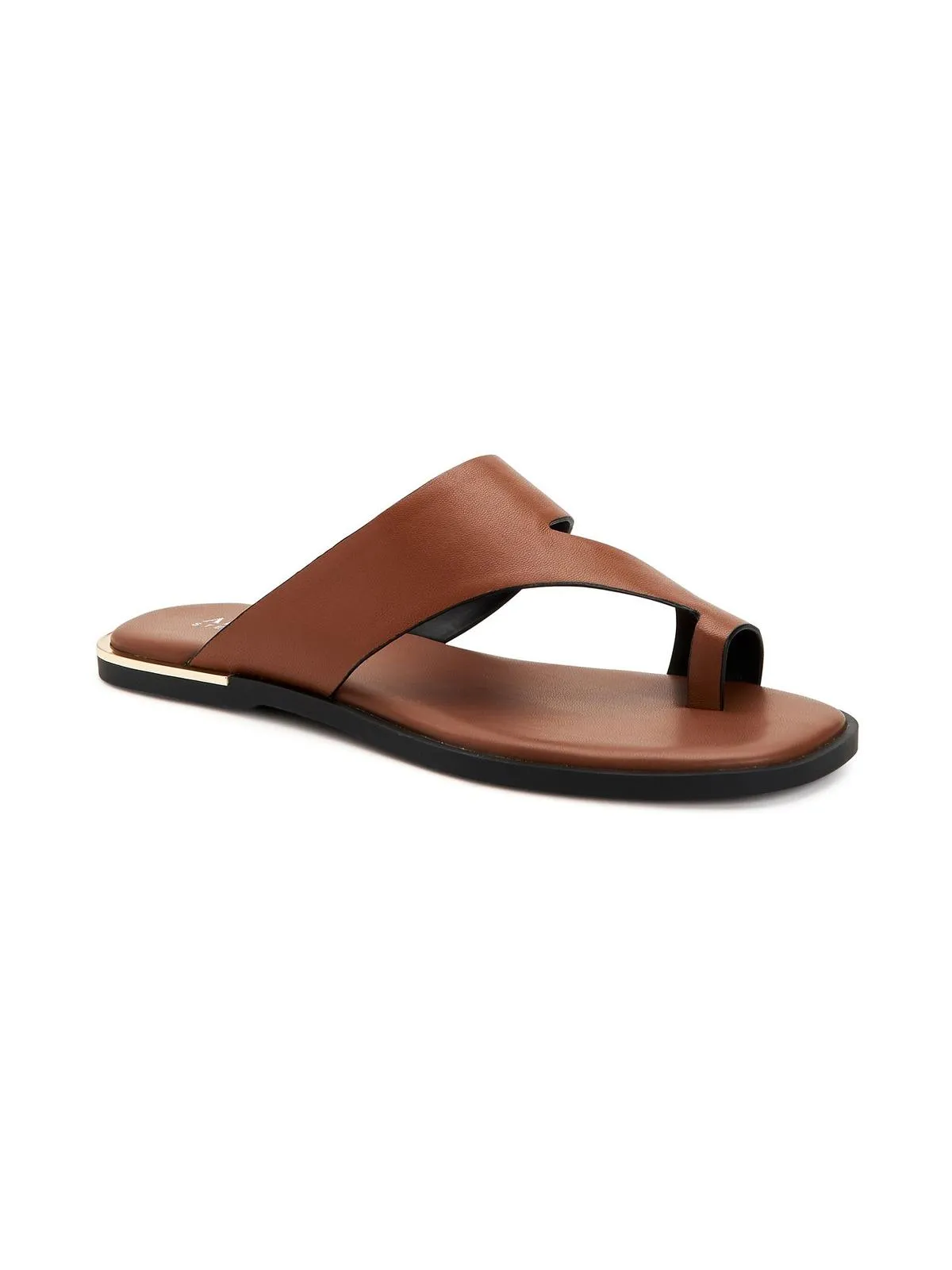 Freddee Womens Leather Toe-Ring Thong Sandals