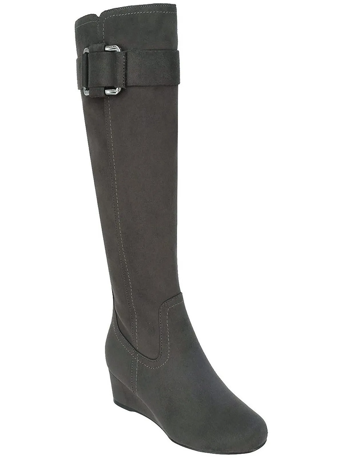 Genia Womens Faux Suede Tall Knee-High Boots